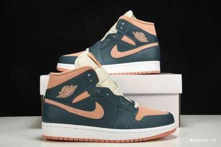 1 Jordan Dark Mid Green Teal 0906